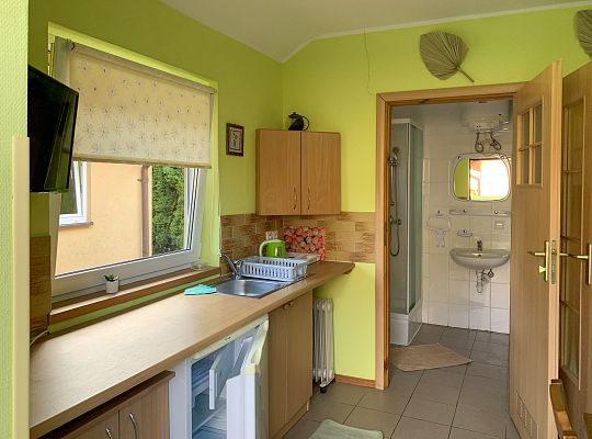 Domki drewniane blisko morza Łeba